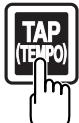 ROLAND BR-600 - Tapping to change the tempo of the arrangements or patterns - 1