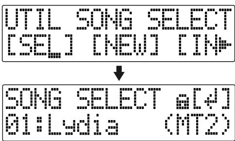 ROLAND BR-600 - Selecting a demo song (Song Select) - 2