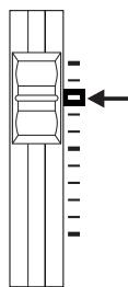 ROLAND BR-600 - Place the fader for track 1 at the location shown below. - 1