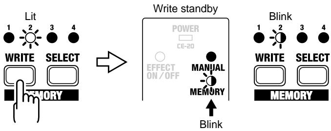 ROLAND CE-20 - Changing and Storing the "MEMORY" Sound - 3