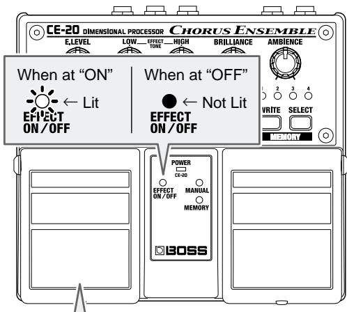 ROLAND CE-20 - EFFECT ON/OFF Pedal Operation - 1