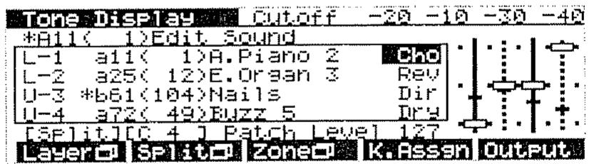 ROLAND D-70 - Pour régler l'assignation de sortie (output assign) - 1