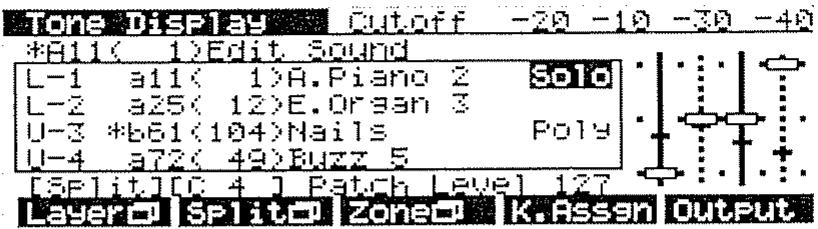 ROLAND D-70 - Pour sélectionner une performance - 1