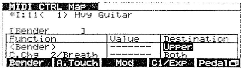 ROLAND D-70 - MIDI CTRL Map - 1