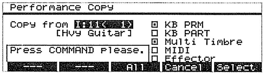ROLAND D-70 - Passez à l'écran menu (command menu) - 2