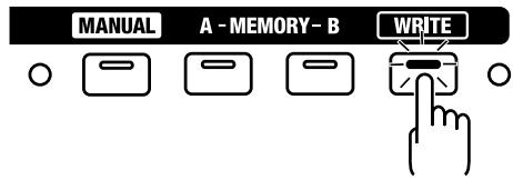 ROLAND DB-900 - Storing the Panel Settings in Memory A and Memory B (Write) - 1