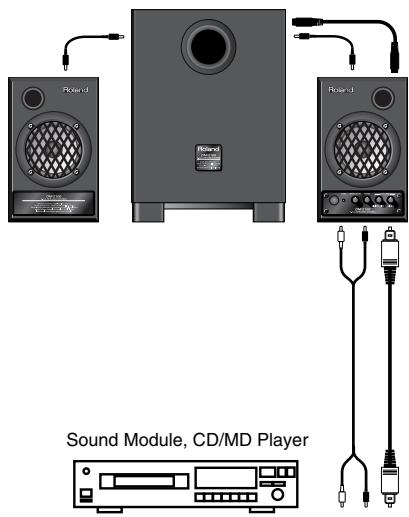 ROLAND DM-2100 - Connection Example - 1