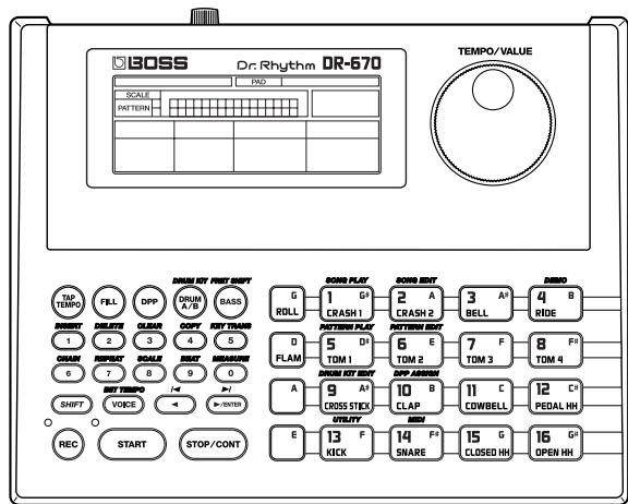 ROLAND DR-670 - Copyright © 2001 BOSS CORPORATION - 1