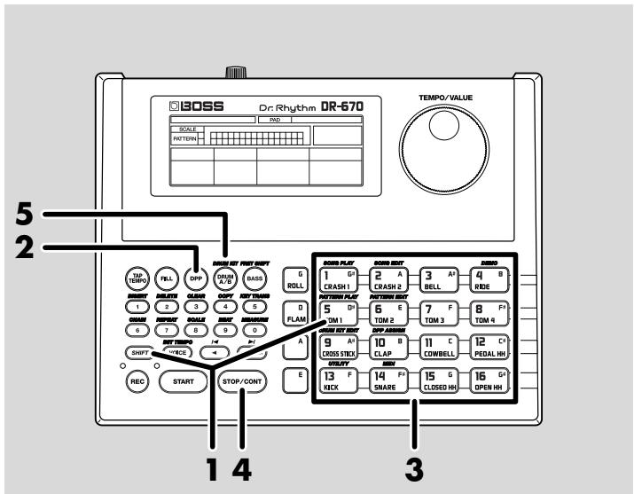 ROLAND DR-670 - Selecting and Performing Patterns (DPP Function) - 1