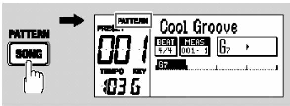PATTERN SONG PATTERN PRESS: 001 TIMEPO KEY :03 6 Cool Groove BEAT MEAS G7 4/4 001-1 G7