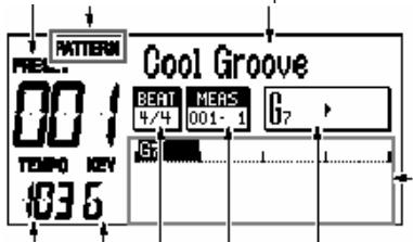 PATTERN PREL. 00 TEMP 00 KEY 83.5 Cool Groove BEAT 4/4 MERS 001-1 67 ST