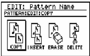 EDIT: Pattern Name PATTERN:EDIT:COPY COPY INSERT ERASE DELETE