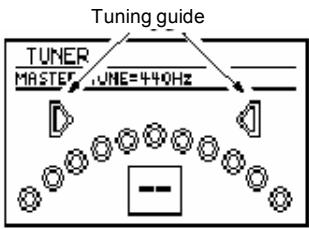 Tuning guide TUNER MASTER ,ONE=440Hz