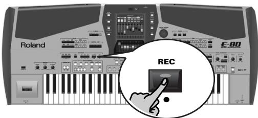 ROLAND E-80 - Recording without accompaniment - 1