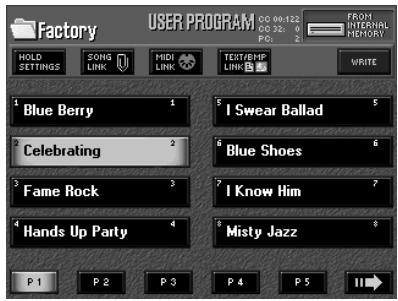 ROLAND E-80 - Linking a MIDI Set to a User Program - 1