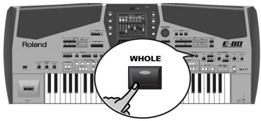 ROLAND E-80 - Using WHOLE mode - 1