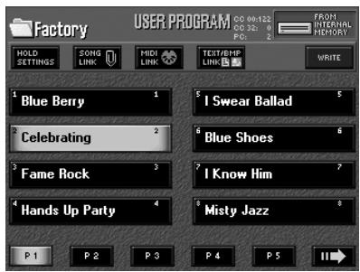 ROLAND E-80 - Saving your settings to a User Program - 2