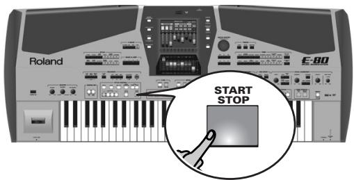ROLAND E-80 - Starting a Music Style - 1