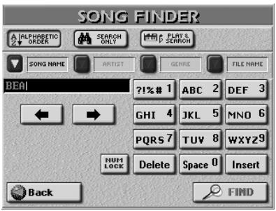 ROLAND E-80 - b) Select the Finder - 1