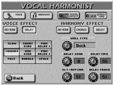 ROLAND E-80 - ■Delay for VOICE EFFECT - 1