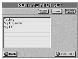 ROLAND E-80 - Rename functions - 6