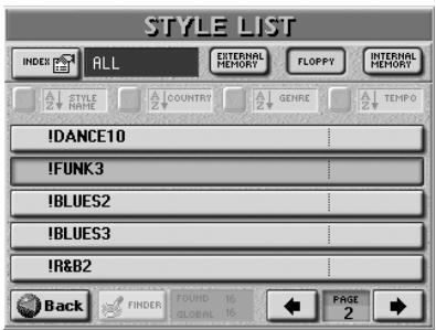 ROLAND E-80 - ■Sorting files - 1
