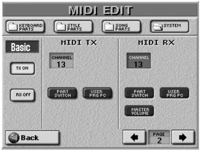 ROLAND E-80 - BASIC parameters - 1