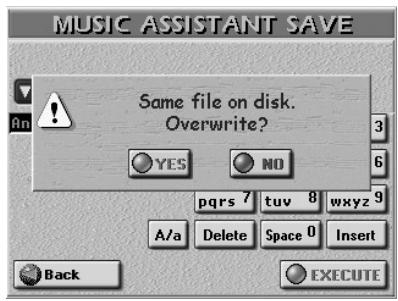 ROLAND E-80 - Saving a Music Assistant entry - 2