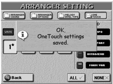 ROLAND E-80 - Programming your own One Touch settings (WRITE) - 2