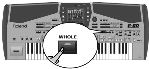 ROLAND E-80 - Using just one organ sound and bass pedals - 1