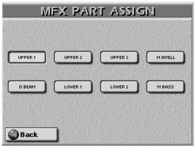 ROLAND E-80 - Using the multi-effects processor of the Keyboard parts (MULTI FX) - 4