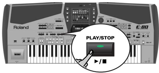 ROLAND E-80 - Using Play Lists - 4