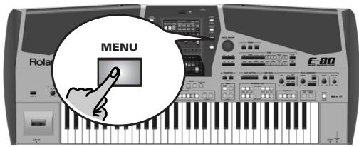 ROLAND E-80 - Linking Multi-FX type selection to the Upper1 part (Upper 1 M-FX Link) - 1