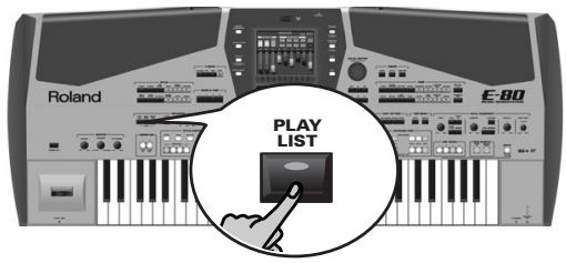 ROLAND E-80 - Programming Play Lists - 1