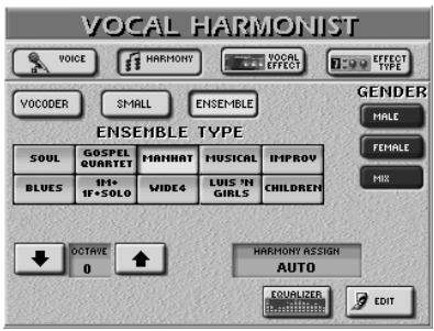 ROLAND E-80 - Ensemble settings - 1