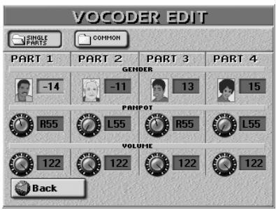 ROLAND E-80 - Vocoder settings - 2