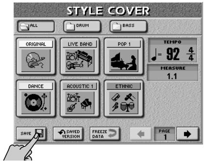 ROLAND E-80 - Saving a Style with a COVER alteration - 1