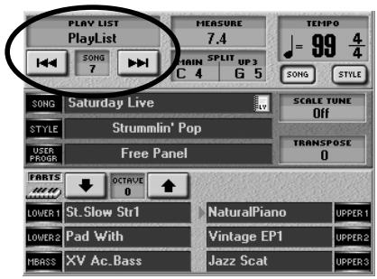 ROLAND E-80 - Using Play Lists - 5