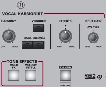 ROLAND E-80 - ⑳ TONE section - 5
