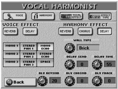 ROLAND E-80 - ■Delay for VOICE EFFECT - 2