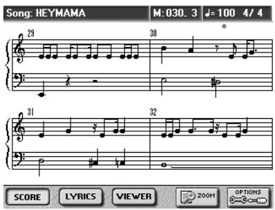 ROLAND E-80 - Displaying scores - 2
