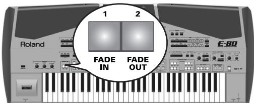 ROLAND E-80 - Using the Fade-In/Out function - 1