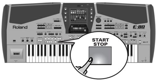 ROLAND E-80 - Recording with Style backing - 2