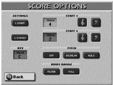 ROLAND E-80 - Press the OPTIONS button. - 2