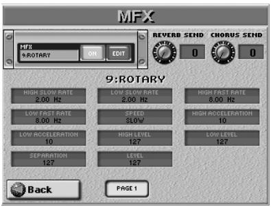 ROLAND E-80 - Selecting another MFX type and editing it - 1