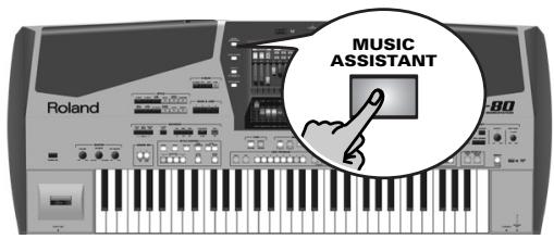 ROLAND E-80 - Editing Music Assistant registrations - 1