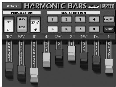 ROLAND E-80 - Using the Harmonic Bars - 4