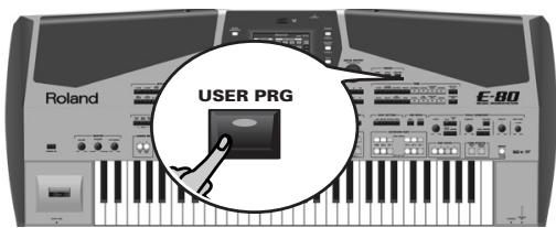 ROLAND E-80 - Editing User Program Finder information - 1