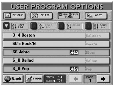 ROLAND E-80 - Creating new Music Assistant registrations - 3