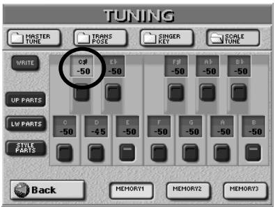 ROLAND E-80 - ■Customizing the pitch changes - 1